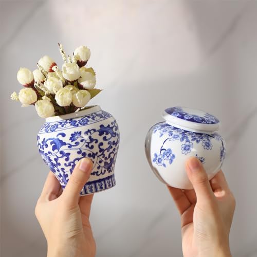 Hushee Classic Blue and White Vase Set 4 Pcs