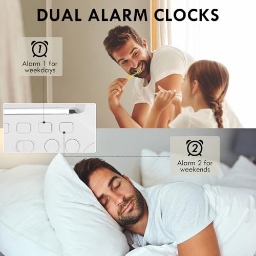 Sunrise Alarm Clock with Wireless Charging and Bluetooth