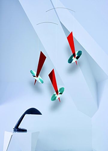 Flensted Mobiles Reflections Red 32 Inch Hanging Mobile