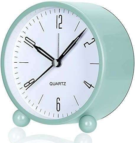 OUTWIT Analog Alarm Clock with Silent Quartz Movement