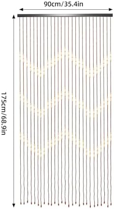 Bamboo Bead Curtain for Doorway Privacy Decor 354x689in