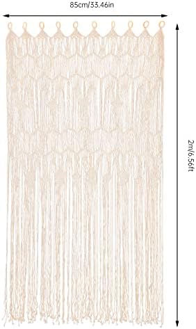 EseMiee 08x2M Beaded Curtain Woven Door Panels