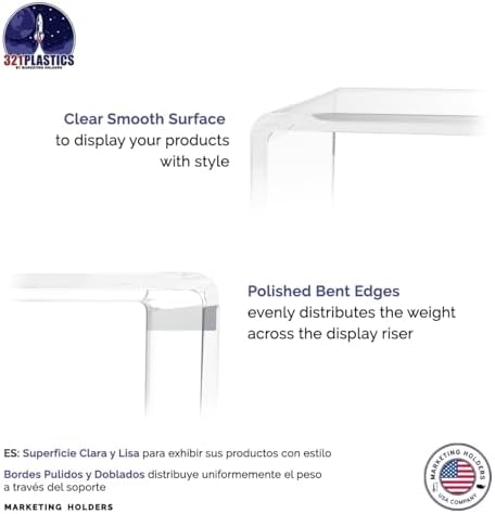 Clear Acrylic Riser Display Stand 9x45 Inch