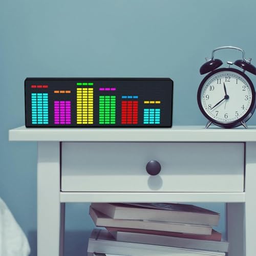 Drphiru RGB Audio Visualizer Alarm Clock