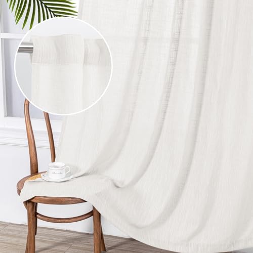 MYSKY HOME French Door Curtains 50x72 2pcs