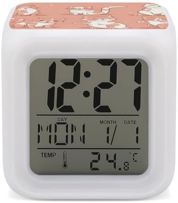 7 Color Changing Alarm Clock with LED Display