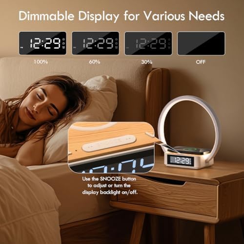 Smart Alarm Clock with Sunrise Simulation and Wireless Charging