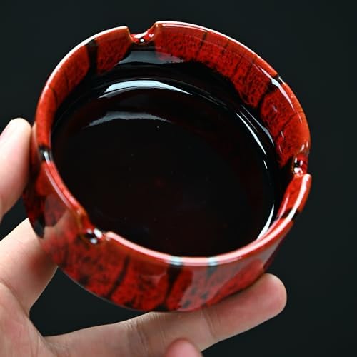 LamDawn Colored Ceramic Ashtrays 3 Pack