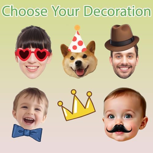 Custom Cardboard Cutout Fat Heads on Stick Big Head Props