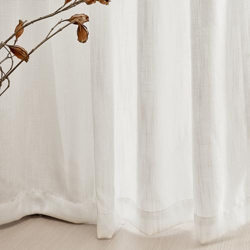 MYSKY HOME French Door Curtains 50x72 2pcs