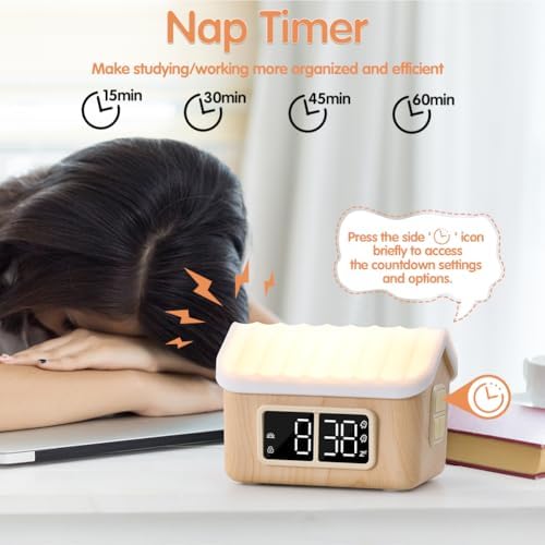WILIT Alarm Clock with Touch Night Light and Sunrise Feature