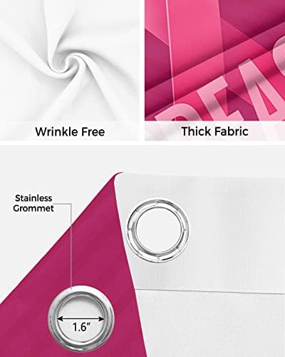 Breast Cancer Awareness Month Door Curtain - 54x78 Blackout Panels