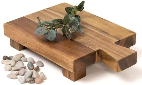 Kurrajong Farmhouse Wood Pedestal Stand 9 Inch