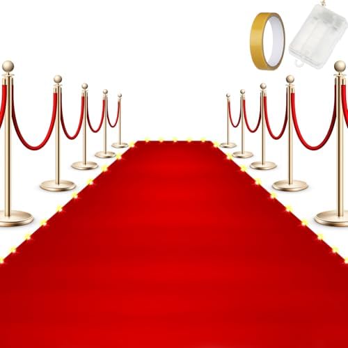 Red Carpet Runner with LED Light for Events