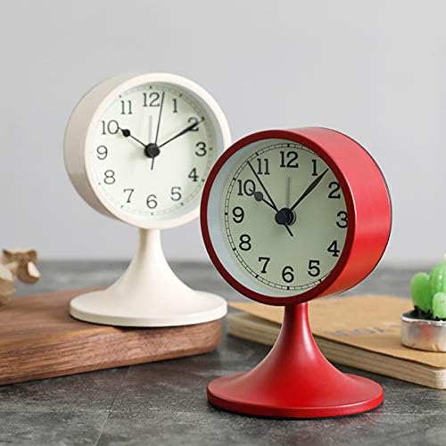 3 Inch Round Alarm Clock with Silent Movement