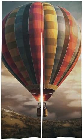 Hot Air Balloon Door Curtain Split Panel Privacy Divider