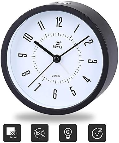 LAIGOO Silent Analog Alarm Clock with Nightlight Function