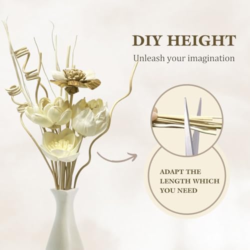 12Pcs Natural Reed Diffuser Sticks Set for Home Decor