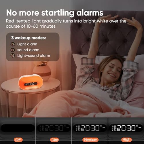 Sunrise Alarm Clock with Light and Sound
