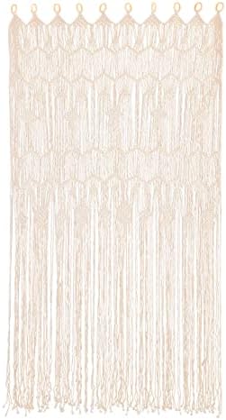 EseMiee 08x2M Beaded Curtain Woven Door Panels