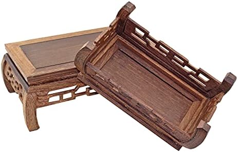 GOLDYWENDY Rectangular Wooden Display Stand