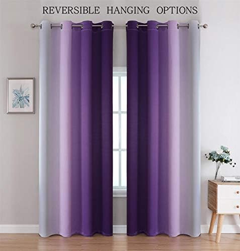 G2000 Ombre Blackout Curtains 2 Panels Set