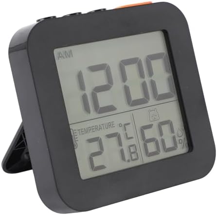PerGar Digital Alarm Clock with Humidity and Temperature Display