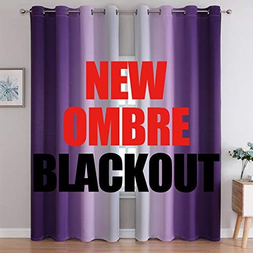 G2000 Ombre Blackout Curtains 2 Panels Set