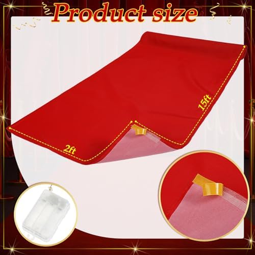 Red Carpet Runner with LED Light for Events