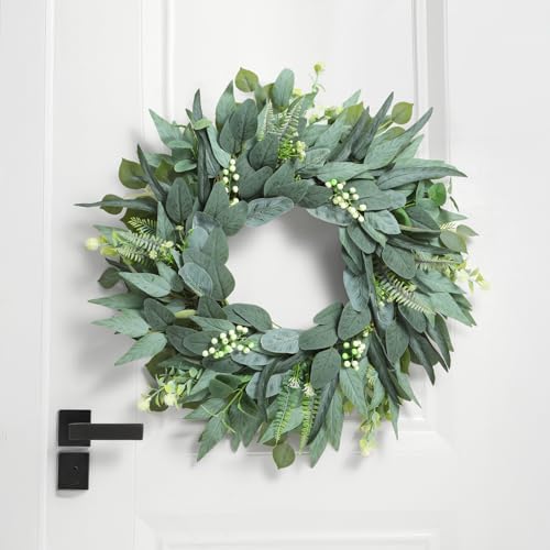 24 Inch Eucalyptus Wreath Handmade for Front Door