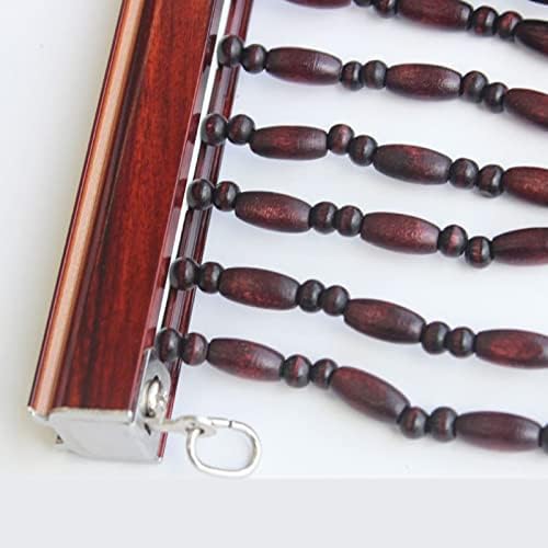Wood Beaded Curtain for Doorway and Room Divider