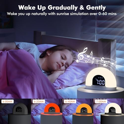 Te-Rich Sunrise Alarm Clock for Kids and Adults