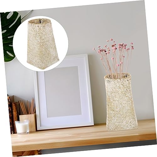 Seagrass Woven Flower Vase for Dried Flowers Nordic Style