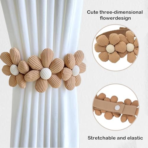 SRG Sunflower Curtain Tiebacks 2 Pack