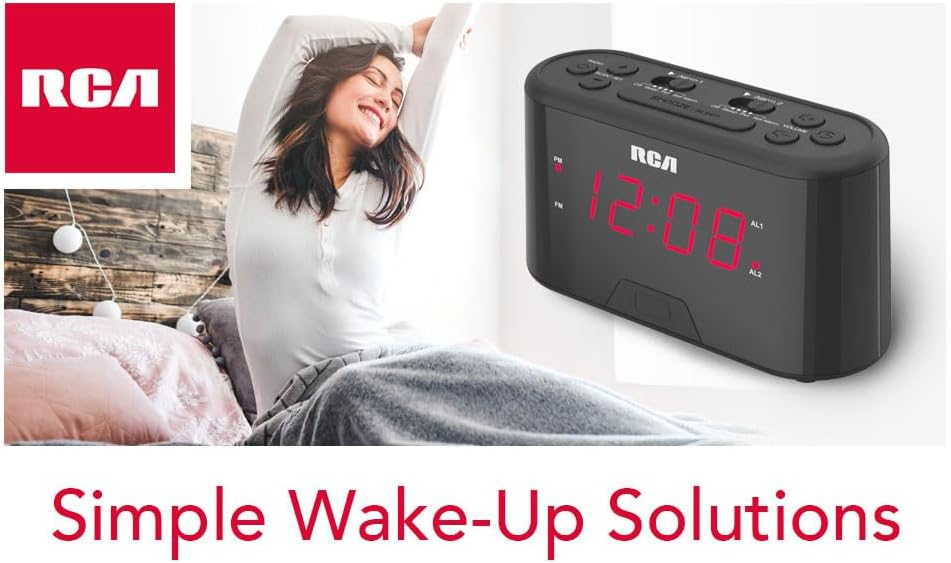 RC551 Digital Clock Radio with Dual Alarm and Snooze