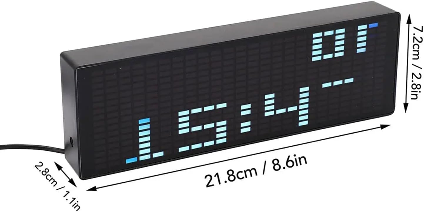 Drphiru RGB Audio Visualizer Alarm Clock