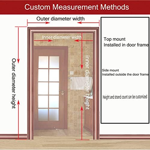 Wood Beaded Curtain for Doorway and Room Divider