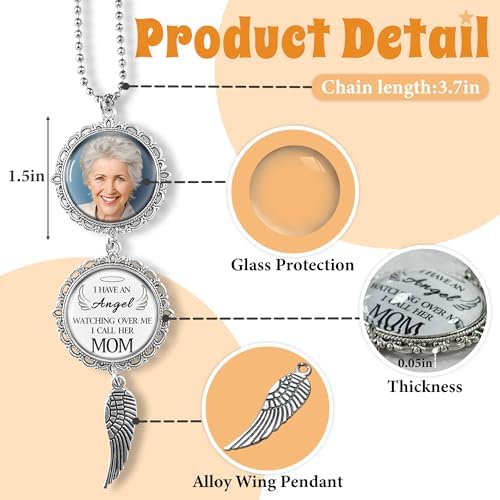 Personalized Car Photo Ornament - I Have an Angel Watching Over Me