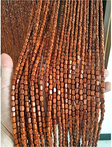 ZHOUXIAO 45 Strands Bamboo Beaded Curtain for Doorways and Room Dividers