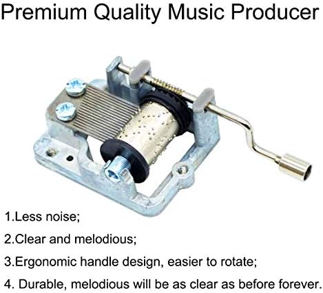 Ukebobo Wooden Music Box - Amazing Grace Melody Gift