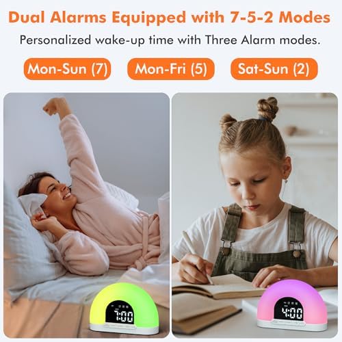 Te-Rich Sunrise Alarm Clock for Kids and Adults