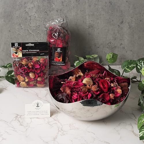 Hosley 24 oz Potpourri Apple Cinnamon Scented Set of 6