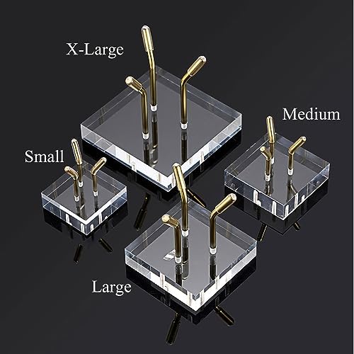 Hipiwe Gold Metal Easel with Acrylic Base Display Stand