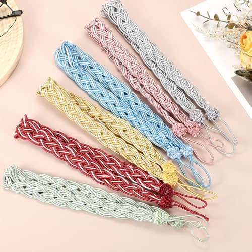 Uxcell 4 Pcs Curtain Tiebacks Brown 56cm