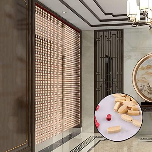 Bamboo Beaded Curtain for Doorway Partition Decor