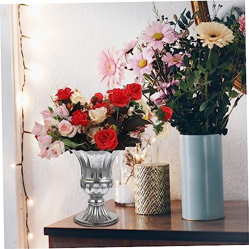 Garneck Elegant Metal Flowerpot for Dried Flowers and Plants