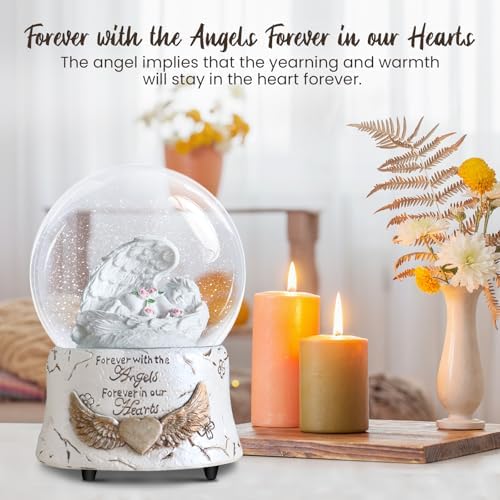 Pet Memorial Musical Snow Globe Angel Keepsake