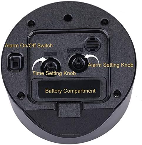 LAIGOO Silent Analog Alarm Clock with Nightlight Function