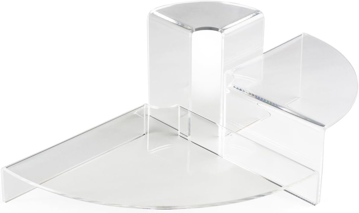 Set of 3 Triangle Display Risers Clear Acrylic