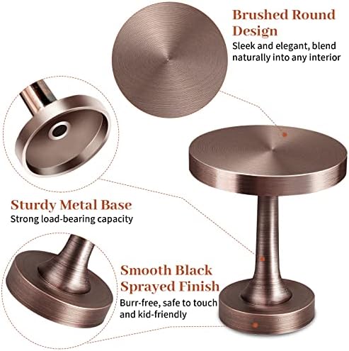 SEGNAYEN Copper Curtain Holdbacks 2 Pack Modern Wall Hooks